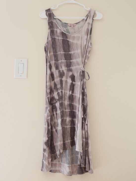 Juicy Couture Dresses & Skirts - Juicy Couture Flowy Tie Dye High Low Midi Dress Waist Tie Boho Indie Lagenlook